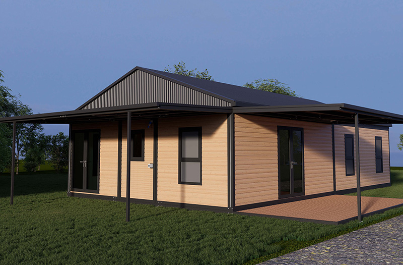 Smart Foldable Prefab 80 m²